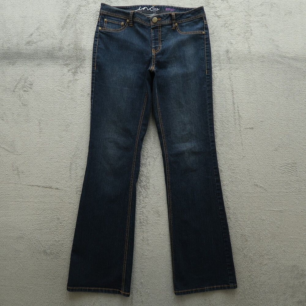 INC Jeans Womens Size Medium Blue Low-Rise Boot Leg Stretch Denim 32" Inseam